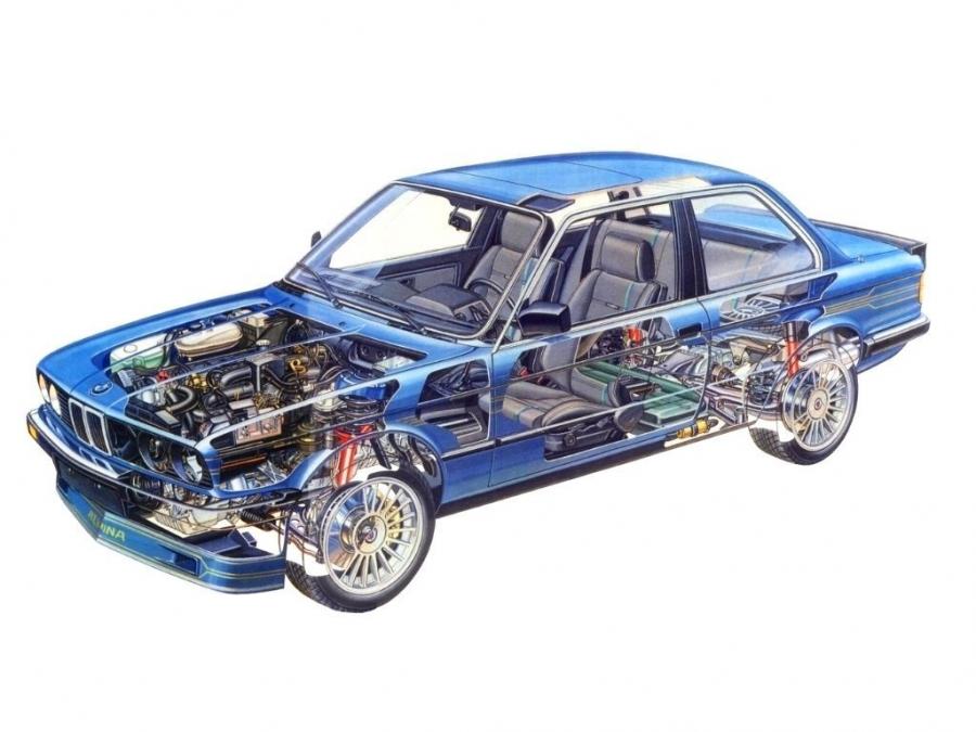 Схема Alpina B6 3.5 Coupe 1985 года  (фото 6 из 6)